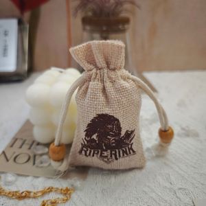 Sac d'emballage en jute de haute qualité avec cordon de serrage pour café et thé, sacs cadeaux en jute recyclé avec logo personnalisé pour bijoux, personnalisables - Product Image 2