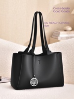 Sac à main en cuir PU, sac à bandoulière de grande capacité pour femmes, certifié REACH