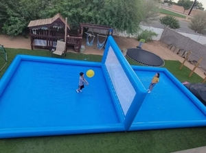 <span class=keywords><strong>Filet</strong></span> de <span class=keywords><strong>volley</strong></span>-<span class=keywords><strong>ball</strong></span> de plage gonflable de 33 pieds - Product Image 5