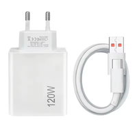 6A kabel Data 120W, pengisi daya kecepatan tinggi soket US/EU/UK pengisi daya telepon USB pengisi daya dinding untuk ponsel