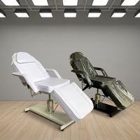 Lit de beauté moderne en métal hydraulique réglable de haute qualité pour spa, soins du visage et extensions de cils