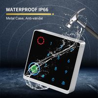 Control de Acceso Biométrico RFID IP66 a Prueba de Agua con Huella Dactilar, Contraseña, Tarjeta, Aplicación Tuya, Pantalla Táctil Independiente para Apertura de Puerta