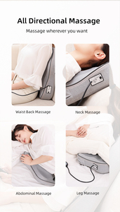 Cómodo masajeador de espalda blanco vibrador Lumbar cojín de masaje de espalda con calefacción para uso doméstico - Product Image 4