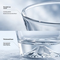 Chope à bière en verre borosilicate haute résistance avec base montagne, tasse à jus et à eau résistante à la chaleur G21
