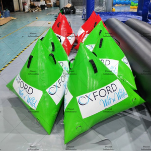 Bouée en forme de triangle pour natation, bouée de repérage de triathlon gonflable pour événements aquatiques - Product Image 3