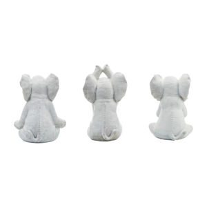 Sculpture d'éléphant en résine pour la décoration de la maison, les étagères, la table basse, l'accent du salon - Product Image 4