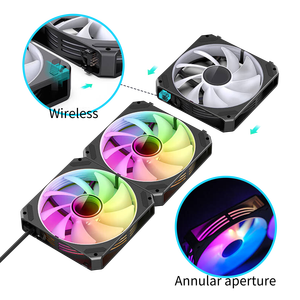 Ventilador SAMA Infinite ARGB <span class=keywords><strong>UNI</strong></span> para PC Gaming con Rodamiento Blindado de Cobre, Ventiladores de Refrigeración de Bajo Ruido - Product Image 1