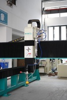 Machine de découpe à jet d'eau CNC haute précision pour usage intensif, avec moteur de pompe à entraînement direct, pour plaques d'acier de 300 mm d'épaisseur, en langue russe