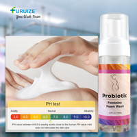 Nettoyant intime probiotique premium respectueux du microbiome, nettoyant vaginal équilibré en pH, lotion d'hygiène féminine pour peaux sensibles