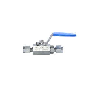 Robinet à levier manuel 1/2 po NPT en acier inoxydable 316, 1000 PSI, pour milieux corrosifs - Product Image 1