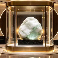 Luxuriöse Vitrine für den Einzelhandel, Maßgefertigtes Design mit LED-Beleuchtung, Langlebige Glas-Sammlervitrine