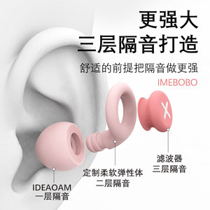 Earplugs Flange Type Soft Noise Reduction For Sleep Student Bedroom Study Protection - Product Image 3