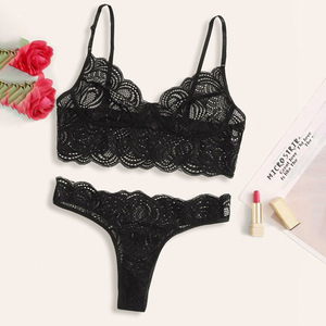 Conjunto de Lencería Sexy de Moda Europea y Americana 2020 - Lencería de Encaje para Mujer - Product Image 2