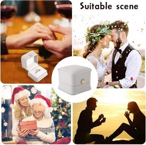 Mini Storage Boxes & Bins Ring <b>Box</b> for Wedding Engagement Jewelry Boxes Packaging Display Ring Case Storage Holder - Product Image 4