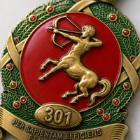 Maßgefertigte Moderne Hochrelief-Geprägte Königliche Wappen Antik-Bronze-Beschichtung Sport-Sammlerstück Kunst-Dekor Metall-Auszeichnungsmedaille