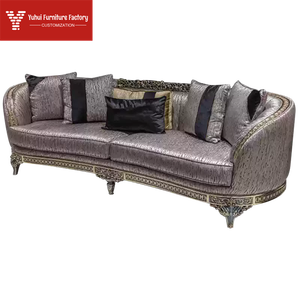 Meubles de salon modernes de style européen, grand canapé en tissu pour villa, meubles de maison en <span class=keywords><strong>bois</strong></span> massif - Product Image 3