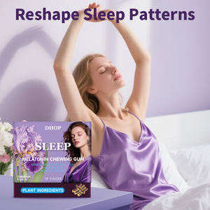 DHOP Melatonin gusi tidur manis suplemen stroberi permen karet untuk relaksasi tidur mendorong tidur & menenangkan suasana hati - Product Image 3