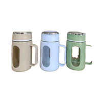 Tasses à thé en verre en gros avec poignée, résistantes à la chaleur, de haute qualité et pratiques, bouteille en verre pour le thé