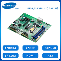Atx Motherboard Nas case Lga 1155 Cpu Socket Dual LAN 24 * SATA3.0 M.2 Slot Nas Storage