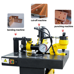 Tùy biến DHY-200 <span class=keywords><strong>busbar</strong></span> Máy chế biến 3 trong 1 thủy lực đấm uốn máy cắt cho đồng hàng 200mm * 12mm - Product Image 3