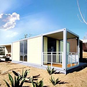 Maison conteneur préfabriquée renforcée, résistante au vent, démontable, résistante à <span class=keywords><strong>la</strong></span> pluie, bâtiment modulaire pour <span class=keywords><strong>logement</strong></span> de chantier - Product Image 1