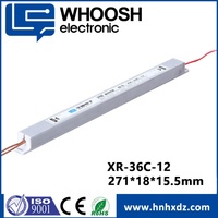 Alimentation régulée AC/DC XR-36C-12 Slim Mini 12V 3A 36W, transformateur pour boîte lumineuse LED d'intérieur