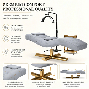 Vente en gros usine : Fournitures de <span class=keywords><strong>massage</strong></span> et de spa – <span class=keywords><strong>Table</strong></span> de <span class=keywords><strong>massage</strong></span> et lit de beauté pliable et réglable pour salon de cils et soins du visage - Product Image 2
