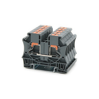 Usine chinoise rapide Push-in Din Rail électrique fin pince bornier 6mm2 2 en 2out Type de ressort connecteur de haute qualité