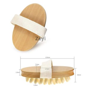 Cepillo de Masaje de Madera Natural con Logotipo Personalizado, Agarre Ergonómico, Peine Masajeador para Cuero Cabelludo, Relajación Corporal, Cepillo para el Cabello - Product Image 2
