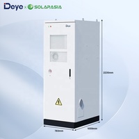 Armoire de batterie haute tension Deye 60 kWh, système d'alimentation solaire tout-en-un monté au sol avec onduleur pour l'industrie