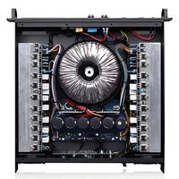 Amplificateur de puissance professionnel 2 canaux 2U TC212 1200W Classe H Stéréo en pont XLR Speakon pour système audio de sonorisation, DJ et scène