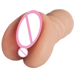 Double-hole Airplane Cup Flesh-like Adult Masturbation Device TPE Material Waterproof Eco-Friendly Portable Sex Toy <b>Vibration</b> - Product Image 1