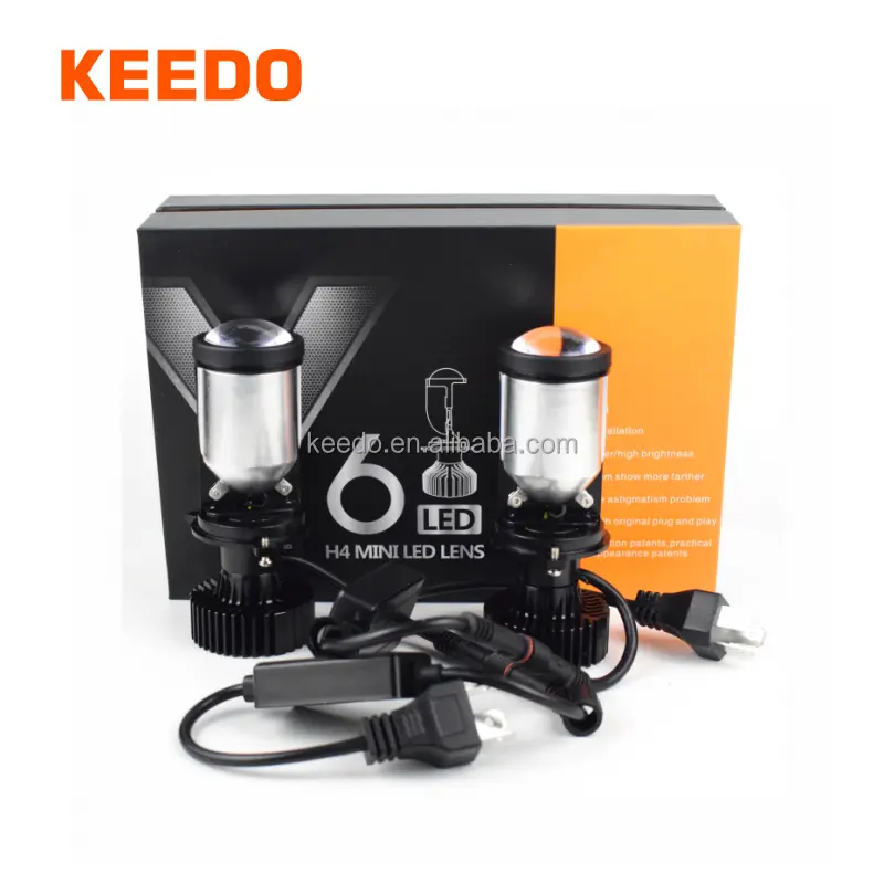 Keedo new super bright h4 led headlight 170w 34000lm Y6 Y7 Y8 Y7D lens projector bulb ce rohs led headlight