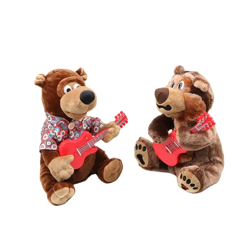 Die meist verkauften neuen Kinder Plüsch Elektro Spielzeug Bär Musik Singen Tanzen Gitarre Bär Home Decoration Geschenke