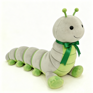 Peluche de Oruga Personalizado, Peluche de Gusano, Peluche de Oruga Adorable, Peluche de Oruga Suave - Product Image 3
