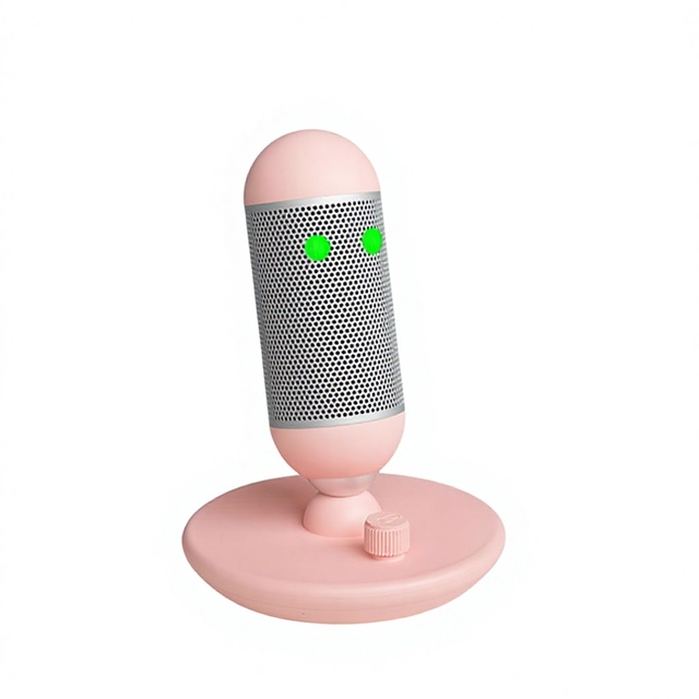 New USB Gaming Microphone Noise Cancelling High-Fidelity Pink/White/Black Cool RGB Lights Wired Condenser Cartridge for