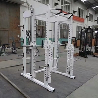Equipo de gimnasio comercial Cable multifuncional Crossover Power Rack Smith Machine con Banco ajustable