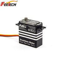 Servo de Dirección Digital sin Escobillas de Alta Precisión, Totalmente Metálico, Alto Torque de 40 kg, Codificación Magnética, Engranaje de Acero de 360°, para Aviones y Coches RC
