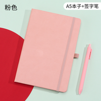 Cuaderno A5 de Tapa Dura al por Mayor, Encuadernación Térmica, Correa de Cuero, Cinta Elástica, Logotipo Personalizado Impreso, Bloc de Notas de Oficina, Diario, 80 Hojas