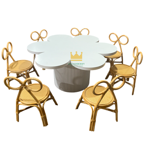 Sillas Infantiles de Ratán Hechas a Mano, para Decoración de Fiestas de Cumpleaños, Muebles para Eventos Infantiles, Diseño de Venta Caliente al por Mayor - Product Image 4