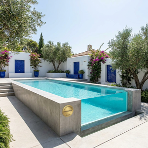 Panneau de <span class=keywords><strong>piscine</strong></span> en acrylique HUASHUAITE, 100 % matériau vierge, résistant aux UV, épaisseur 100 mm, taille personnalisée, pour <span class=keywords><strong>piscine</strong></span> à débordement - Product Image 1