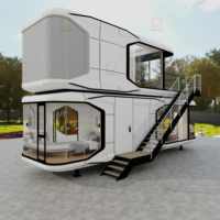 Maison capsule modulaire en acier écologique Guose, design moderne, imperméable, pour hôtel et camping