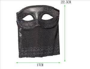Masque de <span class=keywords><strong>mascarade</strong></span> Voile en dentelle Fête d'Halloween Mardi Gras Bal de <span class=keywords><strong>mascarade</strong></span> Accessoires de jeu de danse Noir Argent Or - Product Image 6