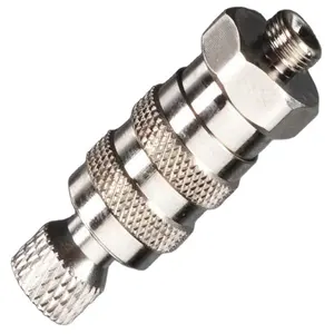 High precision CNC hex head knurling threaded hollow Air Hose quick Coupler Factory price