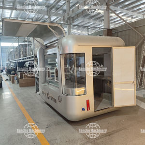 Petit chariot mobile à gaz pour restauration rapide, mini camion à crêpes, construction en fibre de verre et aluminium, multifonctionnel, pour la vente de bonbons, isolé - Product Image 1