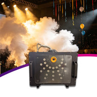 Machine à Brouillard LED MINGLANG pour Fêtes, Équipement de Scène Multicolore DMX512 6 Canaux 3000W, Télécommande AC 110-220V, Huile de Fumée 5min, Fer 2L