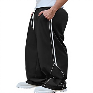Pantalones para Hombre Ecológicos, de Secado Rápido, Impermeables, Ligeros, con Bloques de Color, de Algodón/Poliéster, Tallas Grandes, Corte Regular, Cintura Media Elástica - Product Image 1
