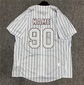 Vêtements de sport de baseball, logo brodé sur tissu sergé, motif uni, jersey de mode sublimé - Product Image 6