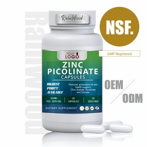 مصنع تصنيع المعدات الأصلية ملحق كبسولات بيكولينات الزنك المنتجات الغذائية الصحية استخراج بيكوليناتي الزنك - Product Image 1