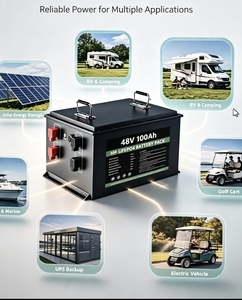 Batterie LiFePO4 51,2 V 100 Ah avec BMS intégré pour stockage d'énergie solaire et chariots de golf, 5120 Wh, 800 cycles - Product Image 6